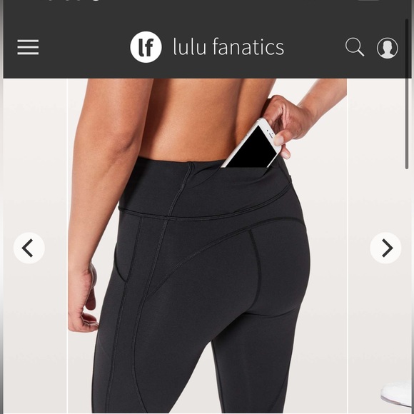 Lululemon Leggings Time to Sweat Black Leggings - Picture 3 of 9